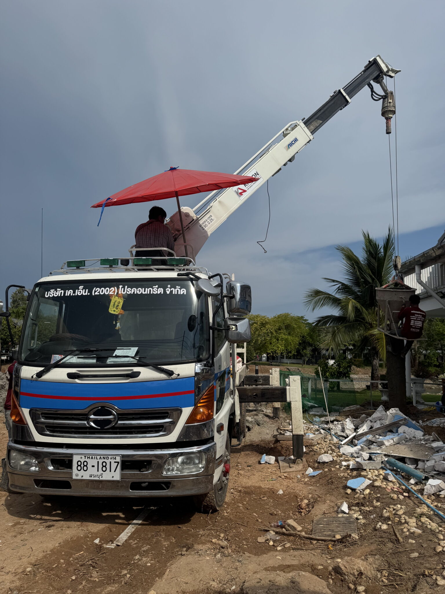 เสาเข็มเจาะ ระยอง ขนาด 0.35 เมตร