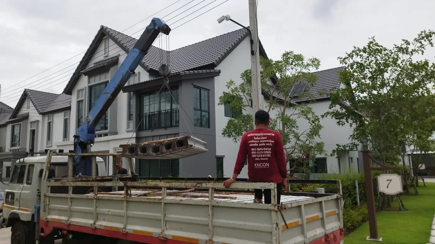 ผลงานตอกเสาเข็มไมโครไพล์
