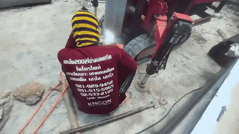 ผลงานตอกเสาเข็มไมโครไพล์