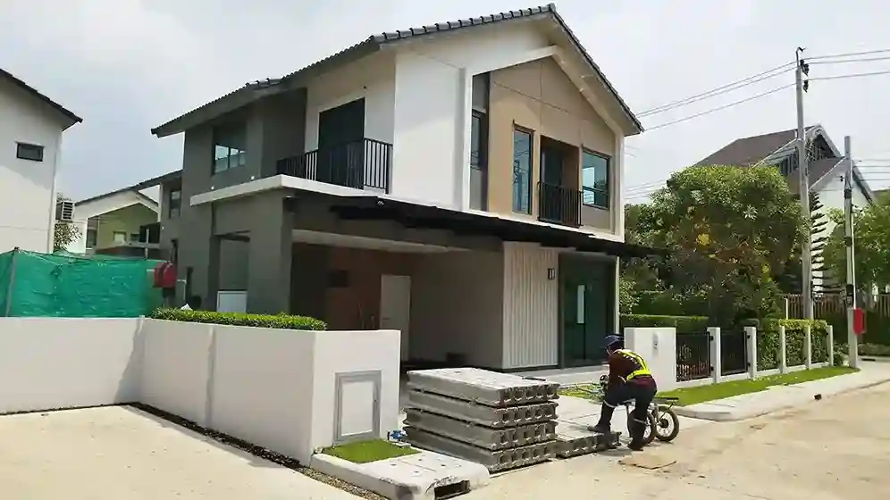 ภาพรวมหน้างาน หมู่บ้าน อณาสิริ รัตนาธิเบศน์